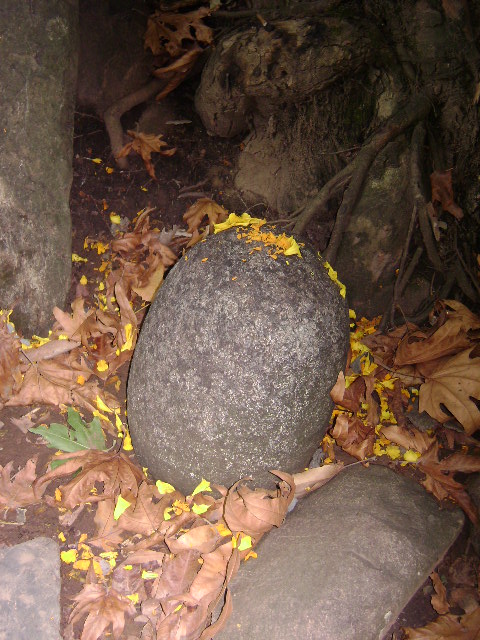 Shiv Lingam in open.